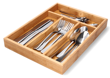 ORGANIZER 4 SEGMENT FOR CUTLERY IN DRAWER 34X25X4,5 CM CART=12,CART=10