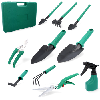 GARDEN TOOLS SET 10 PCS IN CASE