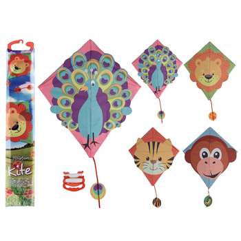KITE NYLON 59X65CM 4ASS