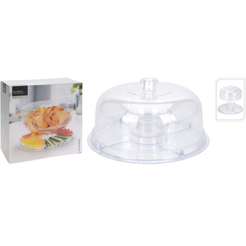 PLATTER FOR SERVING WITH DOME*0348