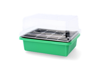 MINI GREENHOUSE FOR GERMINATION 12 CELLS pack=6pcs