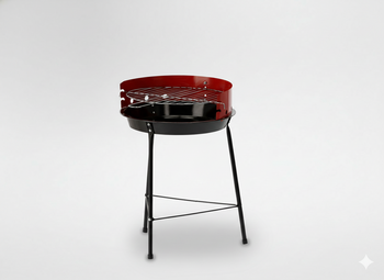 SIMPLE ROUND CHARCOAL BBQ 41 x 33,5 x 46,5 CM