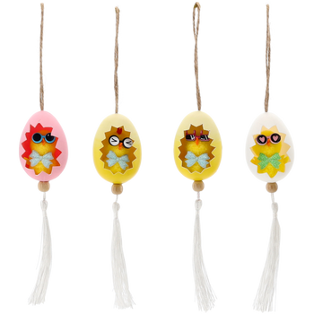 EASTER DECORATION - HANGER 4 x 23 CM MIX 4 PATTERNS