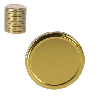 SET OF 10 LIDS FI 82 GOLD