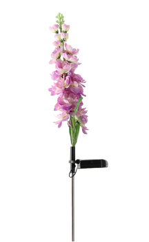 SOLAR LAMP H 70 CM GLADIOLUS 15 LED WARM WHITE MIX COLOR DISPLAY=24PCS