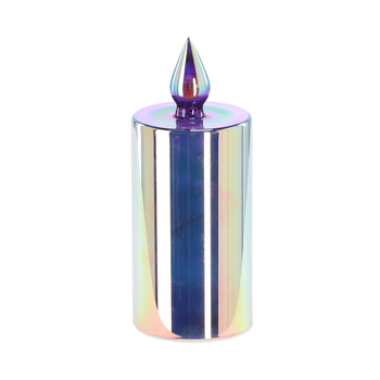 LANTERN LED - CANDLE BLUE 8 x 20 CM