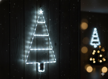 CHRISTMAS DECORATION - CHRISTMAS TREE 63 LEDS COLD WHITE