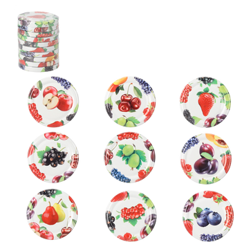 SET OF 10 LIDS FI 66 FRUITS MIX 4