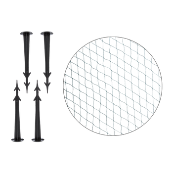 Protective net against birds 2m x 5m (7g/m2) + 4 pegs for mounting green