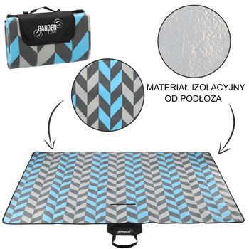 PICNIC BLANKET 200x200 CM HERRINGBONE