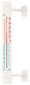 OUTDOOR THERMOMETER 2,5X21CM, aluminise , packet=12pieces