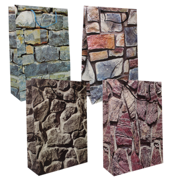 GIFT BAG "BRICK" 44 X 31 X 12 CM PACK=48PCS