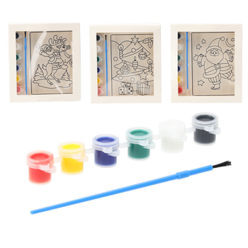 CHRISTMAS DECORATION DIY - WITH 6 PAINTS - MIX OF DESIGNS