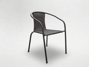 KRZESŁO OGRODOWE CIEMNY BRĄZ 52 x 60 x 72 cm