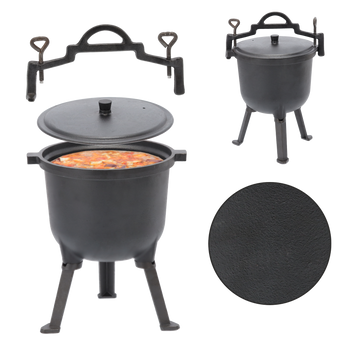 CAST IRON MEAT POT 8L