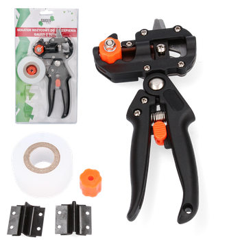 SCISSOR PRUNING SHEARS FOR GRAFTING BRANCHES WITH TAPE