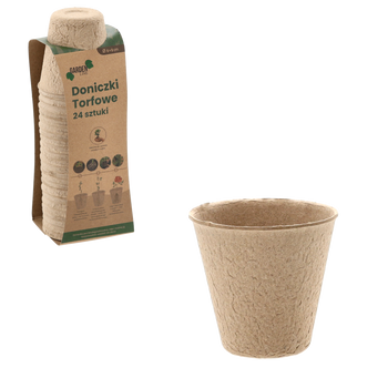 SET OF 24 POTS 8 X 8 CM