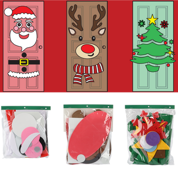 CHRISTMAS DOOR DECORATION - DIY CHRISTMAS TREE/SANTA CLAUS/REINDEER