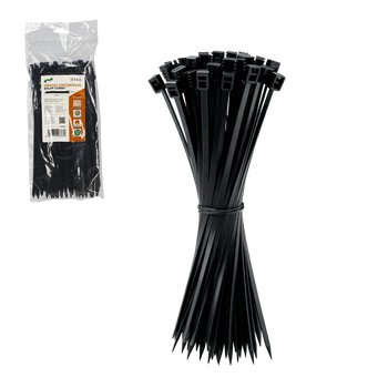 SET OF 100 CABLE TIES 4,8 X 200 MM BLACK