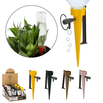 Plant waterer with spout mix colors display box of 24 pcs
