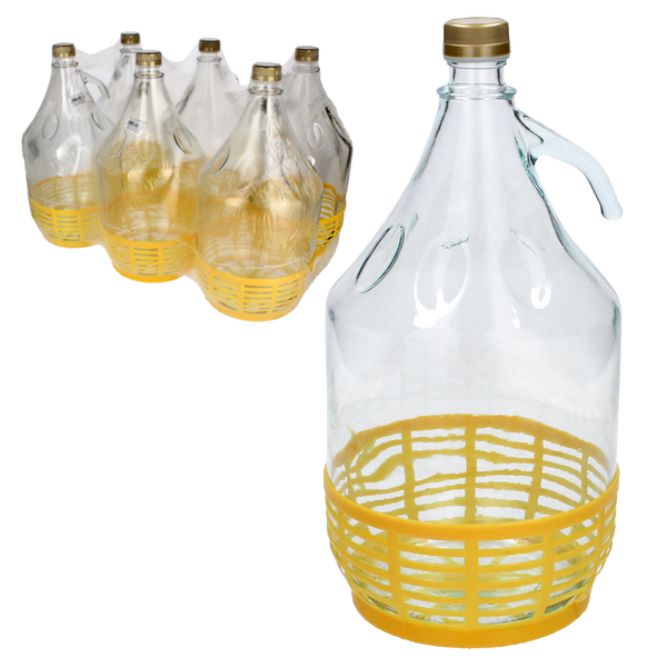 BALOANE 5 L CU MÂNER + Capac din plastic ZGRZ=6 BUC *9566