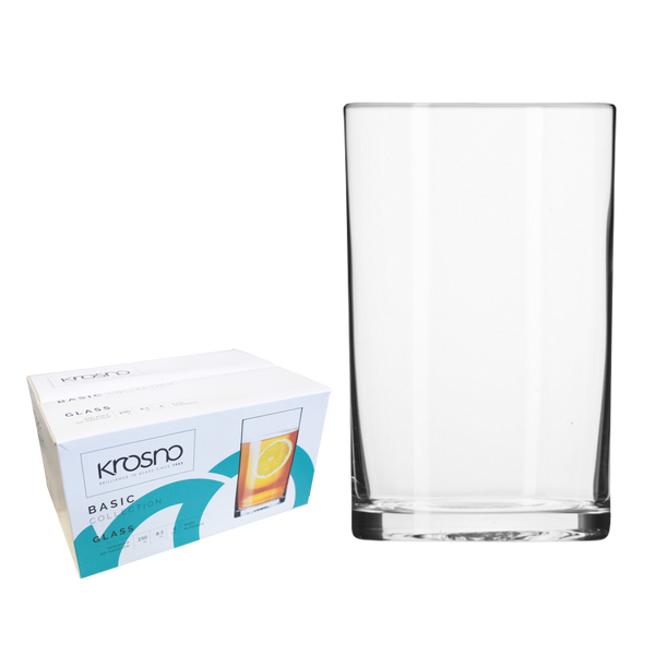 SET OF 6 SMOOTH GLASSES 250 SIMPLE 8036*