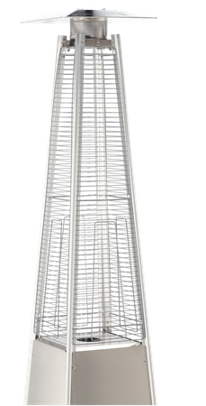 SQUARE GAS PARASOL MADE OF STAINLESS STEEL 227 CM
