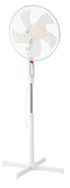 BÍLÝ STOJACÍ VENTILÁTOR 45W
