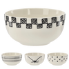 BOL DIN PORCELAN 550 ML "BLACK-WHITE" pachet=4buc *7384