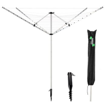 SUSZARKA OGRODOWA 4 RAMIONA 50 M Z POKROWCEM *5331