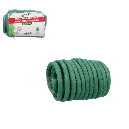 ZÁHRADNÍ DRÁT POTAHOVANÝ Houbou 5 M balení=12ks *2819