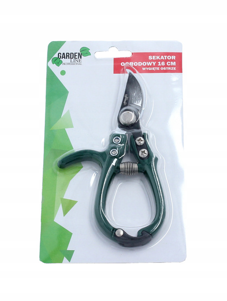 GARDEN PRUNING SHEARS - CURVED BLADE 16 CM