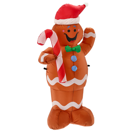 INFLATABLE GINGERBREAD MAN LED