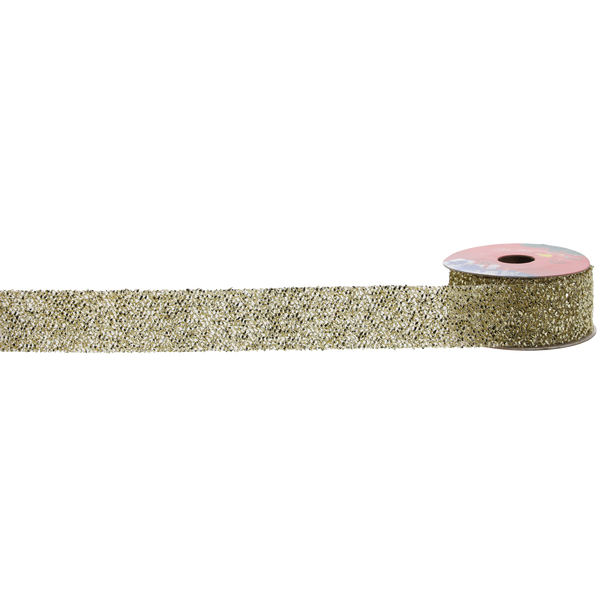 ŚWIĄTECZNA WSTĄŻKA DEKORACYJNA 3,8 CM x 2,7 M MIX KOLORÓW CZERWONY/ZŁOTY/SREBRNY opak=24szt *9768