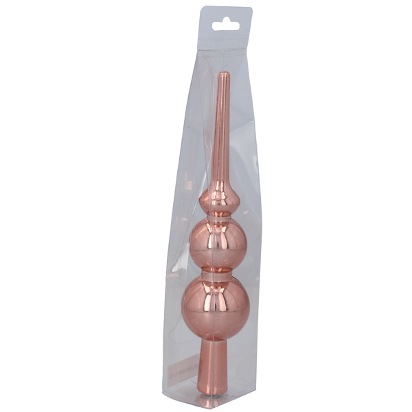 Vârf de brad 20 cm oliv/ cupru/grafit *7788