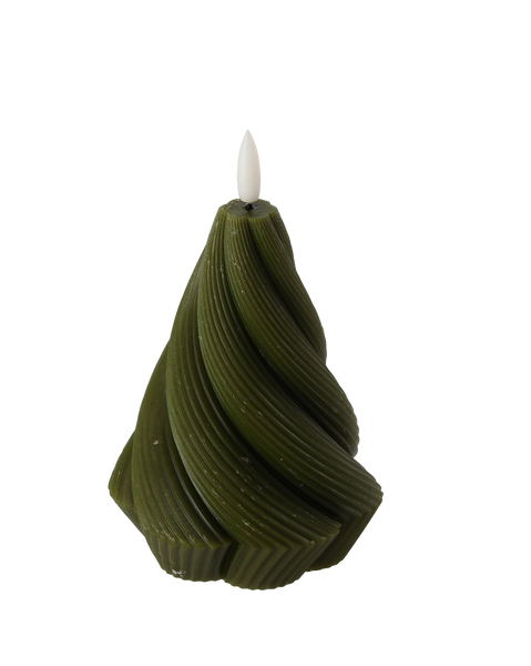 CANDLE DIN WAX LED - TWISTED 9 x 12,5 CM MIX CULOARE *9331