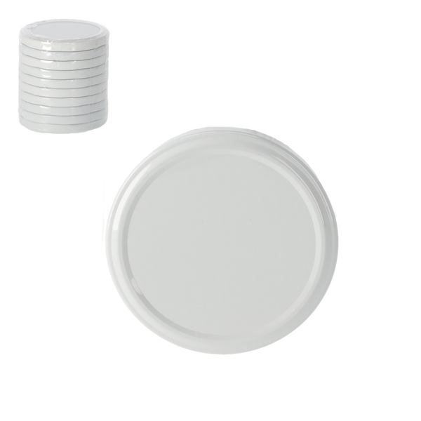 SET OF 10 LIDS DIA 82 ENAMEL