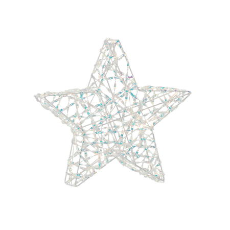 Vianočná ozdoba - LED hviezda 30 cm irizujúca *6345