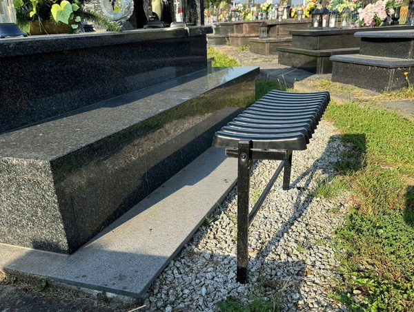 SKLADACIA LAVICA DĹŽKA 86 CM ČIERNA *8299