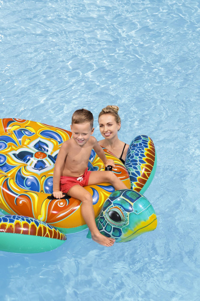 Bestway 6'x 68"/1.83m x 1.73m Mediterranean Turtle Ride-On