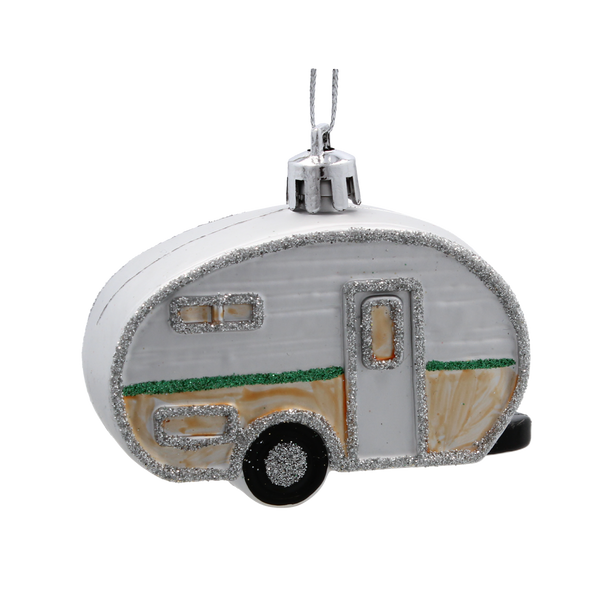 SET DE 3 ORNAMENTE DE CRĂCIUN 8 CM PRADUIRE CAMPING MIX CULORI *5348