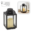 LANTERNĂ DE SĂRBĂTOARE 11 x 11 x 20,5 CM CU LED NEGRU *2539