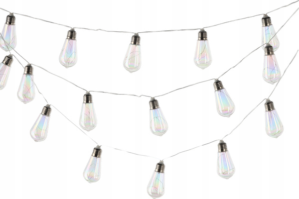 GIRLANDA SOLARNA OGRODOWA DŁ. 2 + 3,8 M FELISI 20 LED OPALOWY ZIMNY BIAŁY *3569