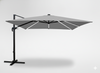 GARDEN UMBRELLA "ROMA" 3 X 4 M GRAY WITH COVER