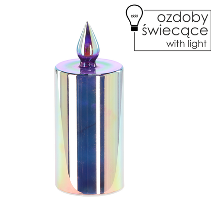 LAMPION LED - CANDLE ALBASTRĂ 8 x 19.7 CM *1785