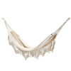 HAMAK S FRANŽAMI BOHO 200 x 150 CM BEŽOVÝ/SIVÝ *3194