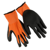 Protective gloves "10" knitted from polyester coated with latex pack=12