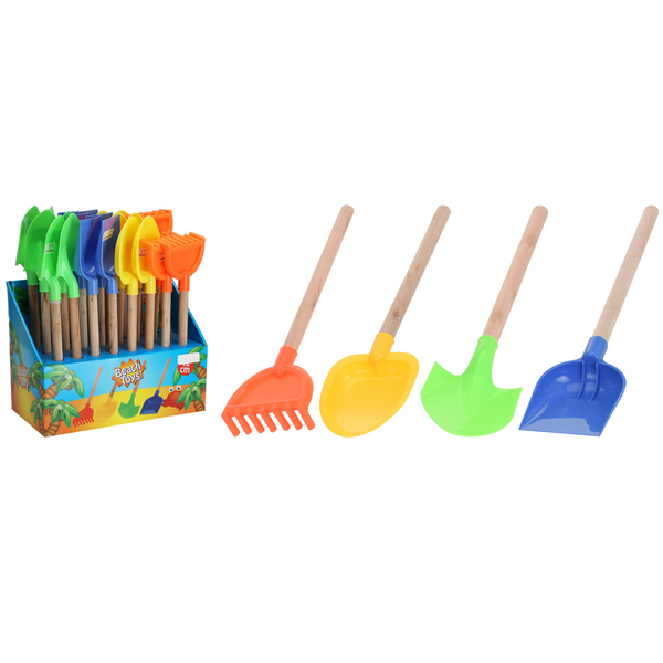 BEACH SHOVEL PP 42CM 4ASS (F1)