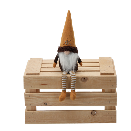 CHRISTMAS GNOME 40 CM WITH HANGING LEGS MIXED COLORS