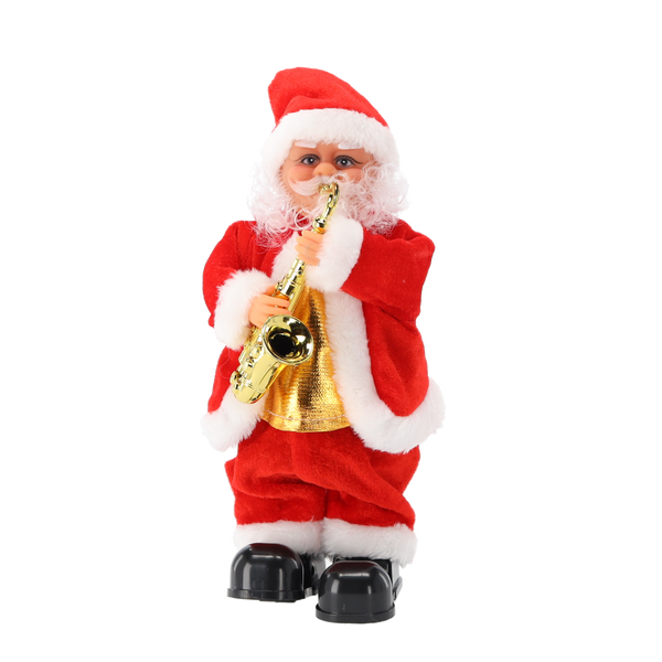 SANTA CLAUS WITH SAX - PLAYING 30,5 CM